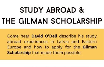 Gilman Scholarship David O'Dell Flyer